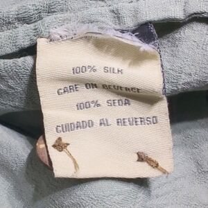 Solitude Light Green XL Silk Hawaiian Shirt